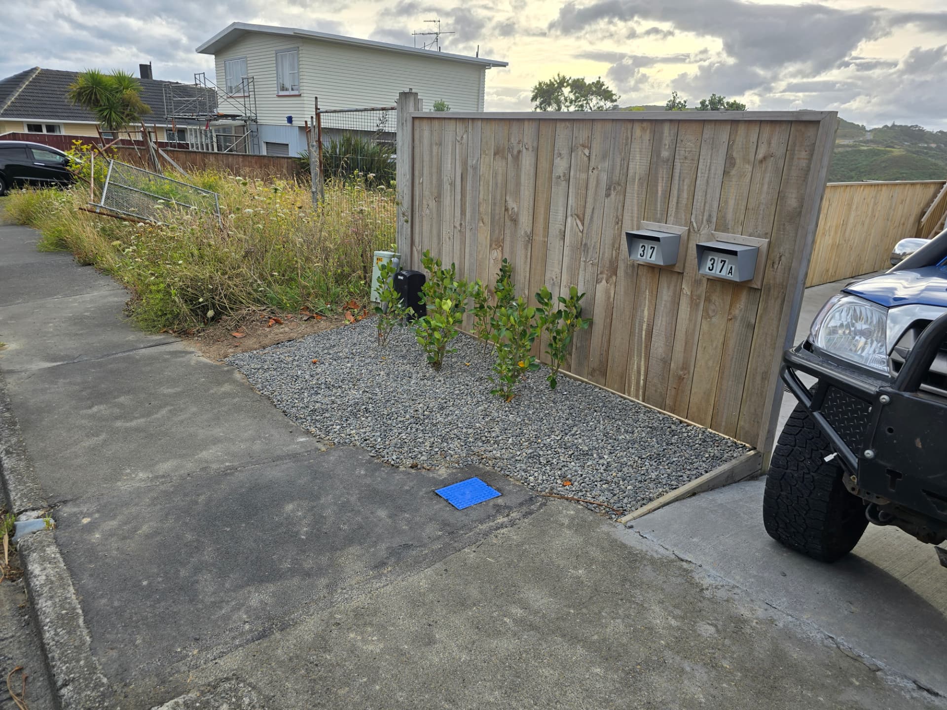 Driveway Entry & Gravel Bed