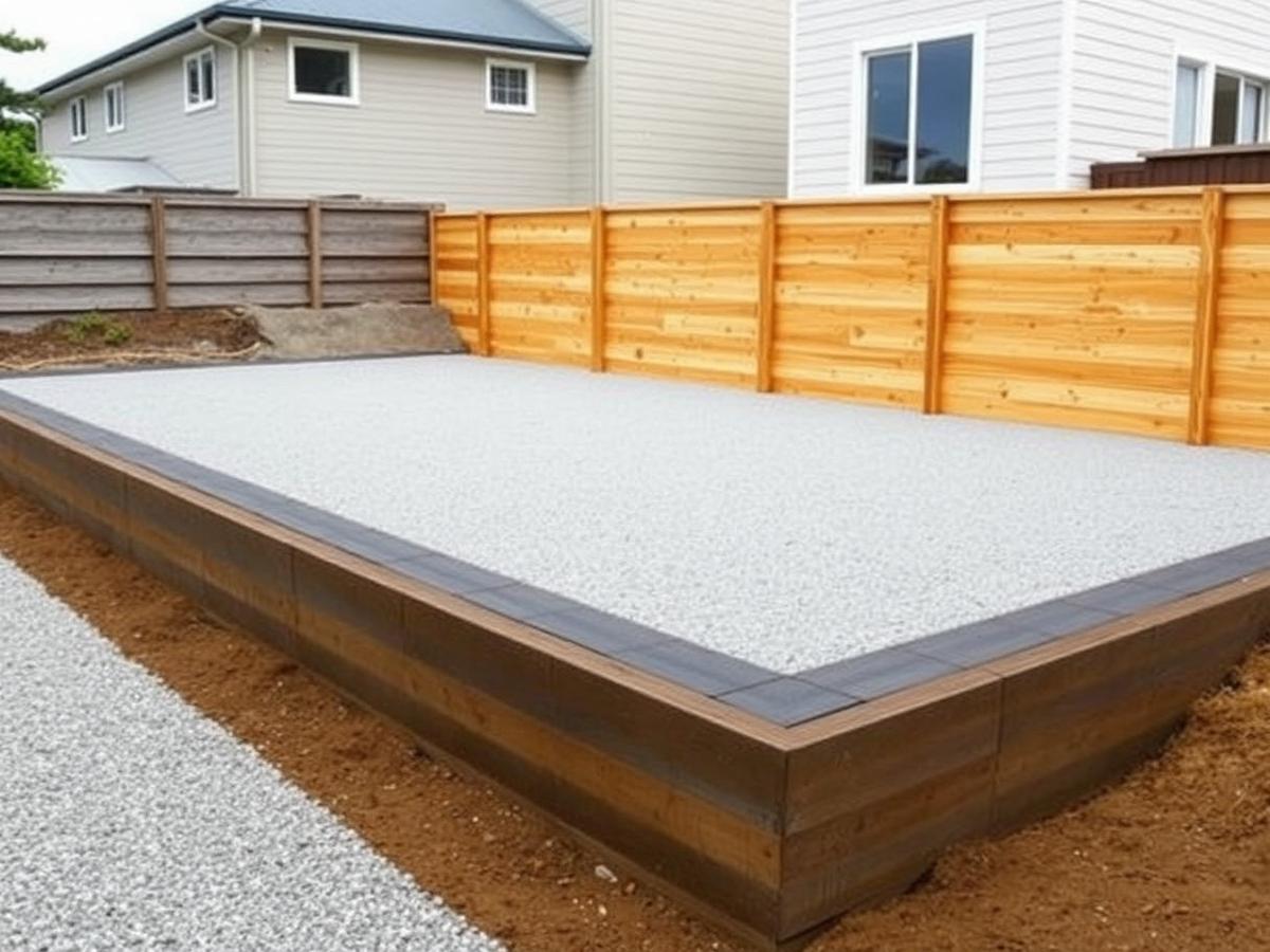 Platform & Retaining Wall